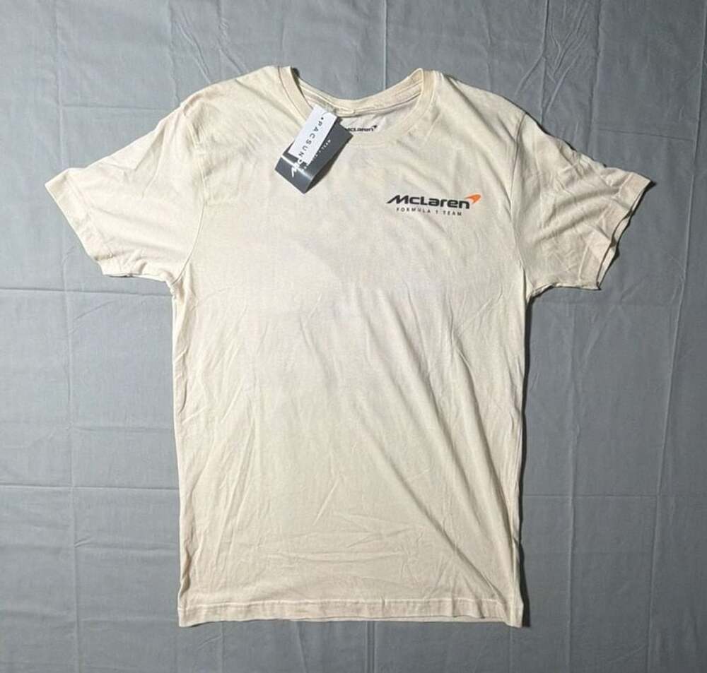 McLaren Formula 1 Team T-Shirt Size M Natural Cotton Graphic Tee